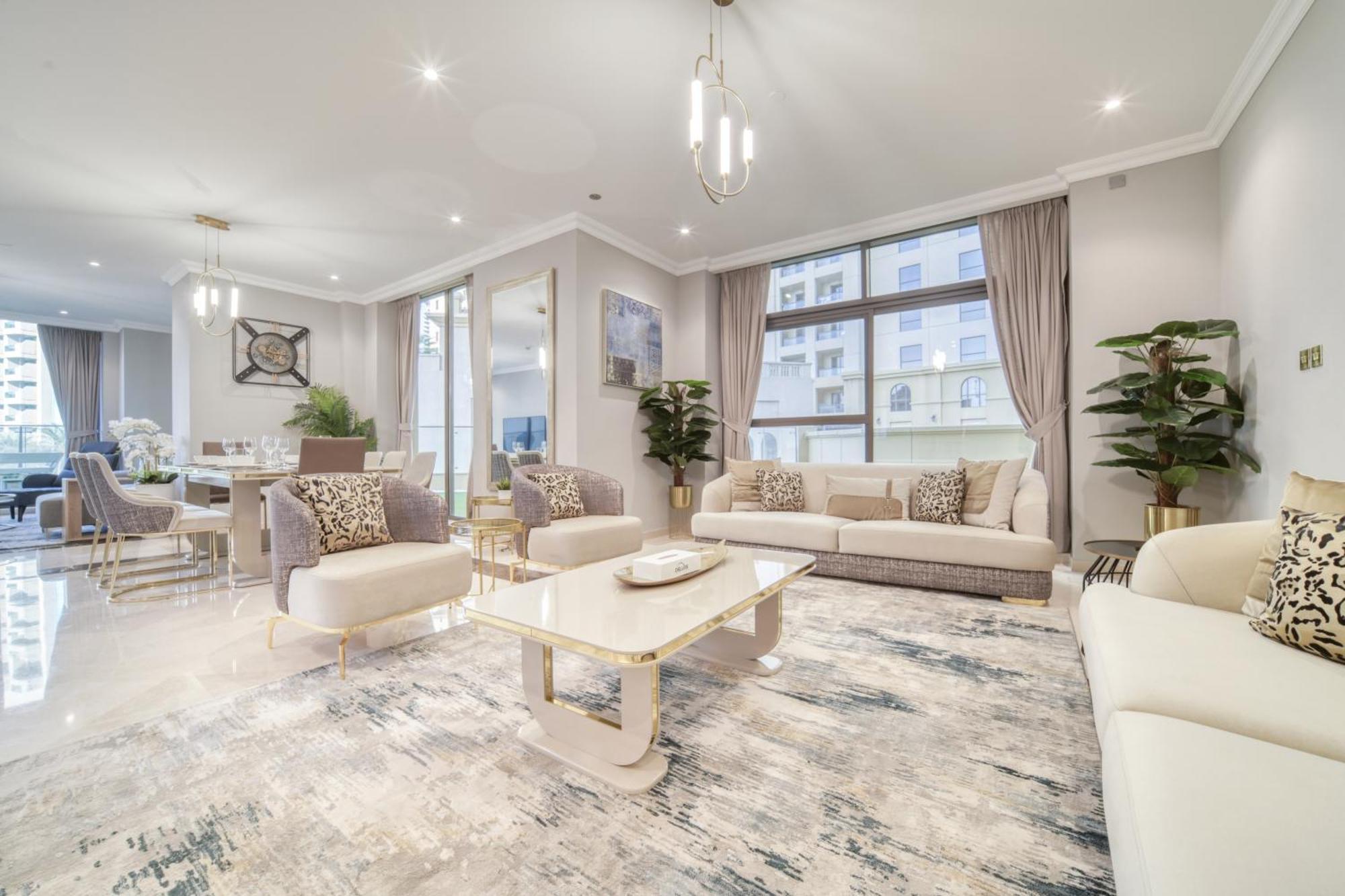 Luxurious 4 Bedroom Duplex With Terrace & Sea View Dubai Esterno foto
