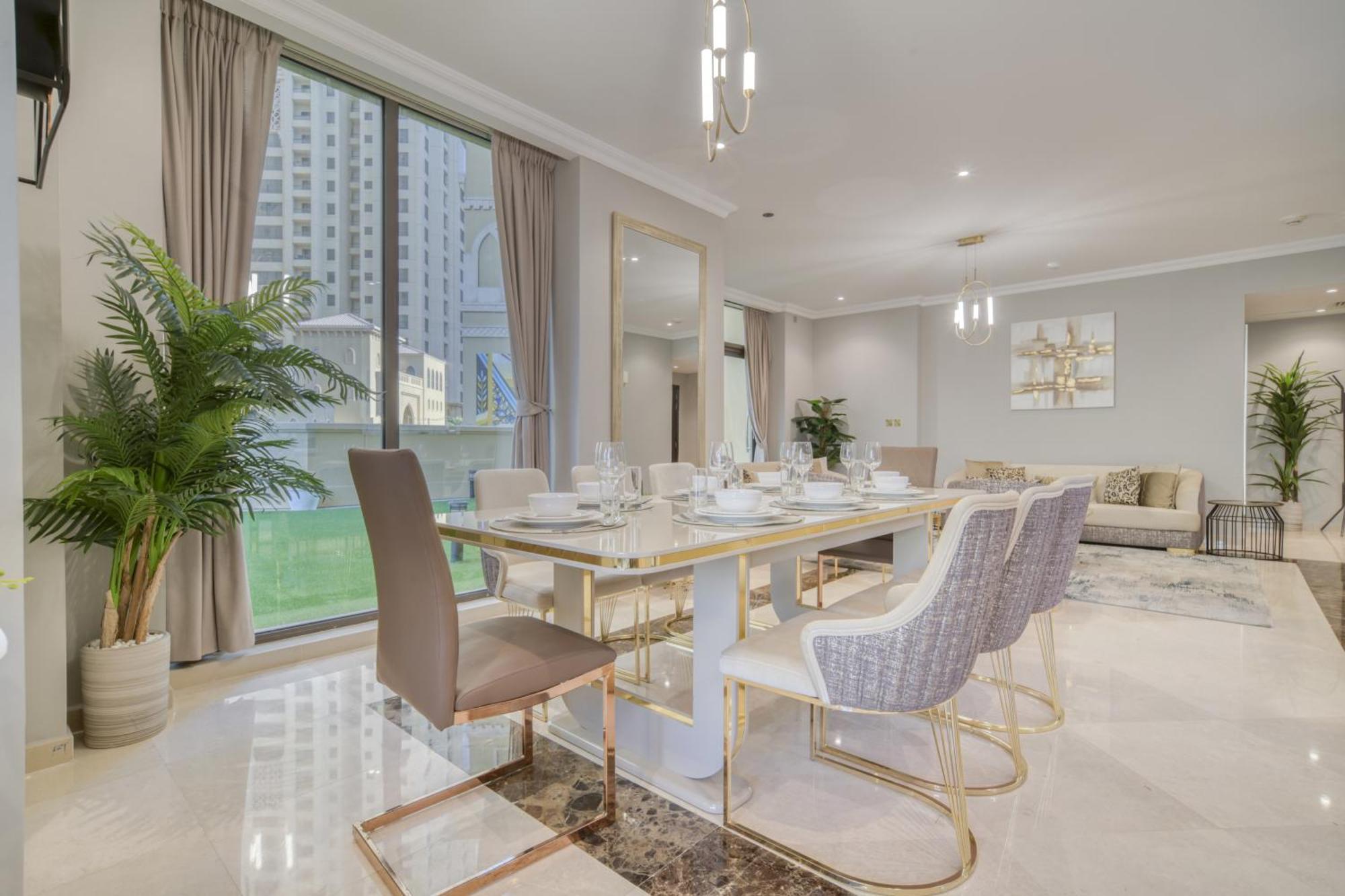 Luxurious 4 Bedroom Duplex With Terrace & Sea View Dubai Esterno foto